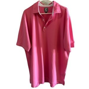 FootJoy pink short sleeve polo size XXL